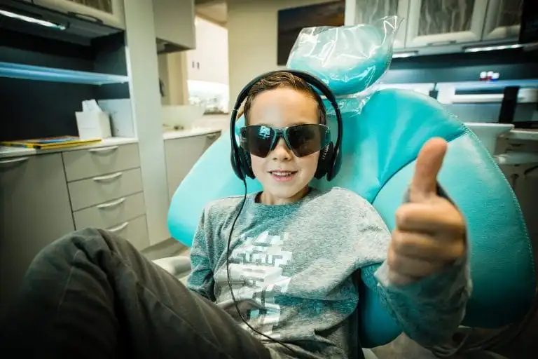 Child enjoying at DeAngelis Family Dentistry